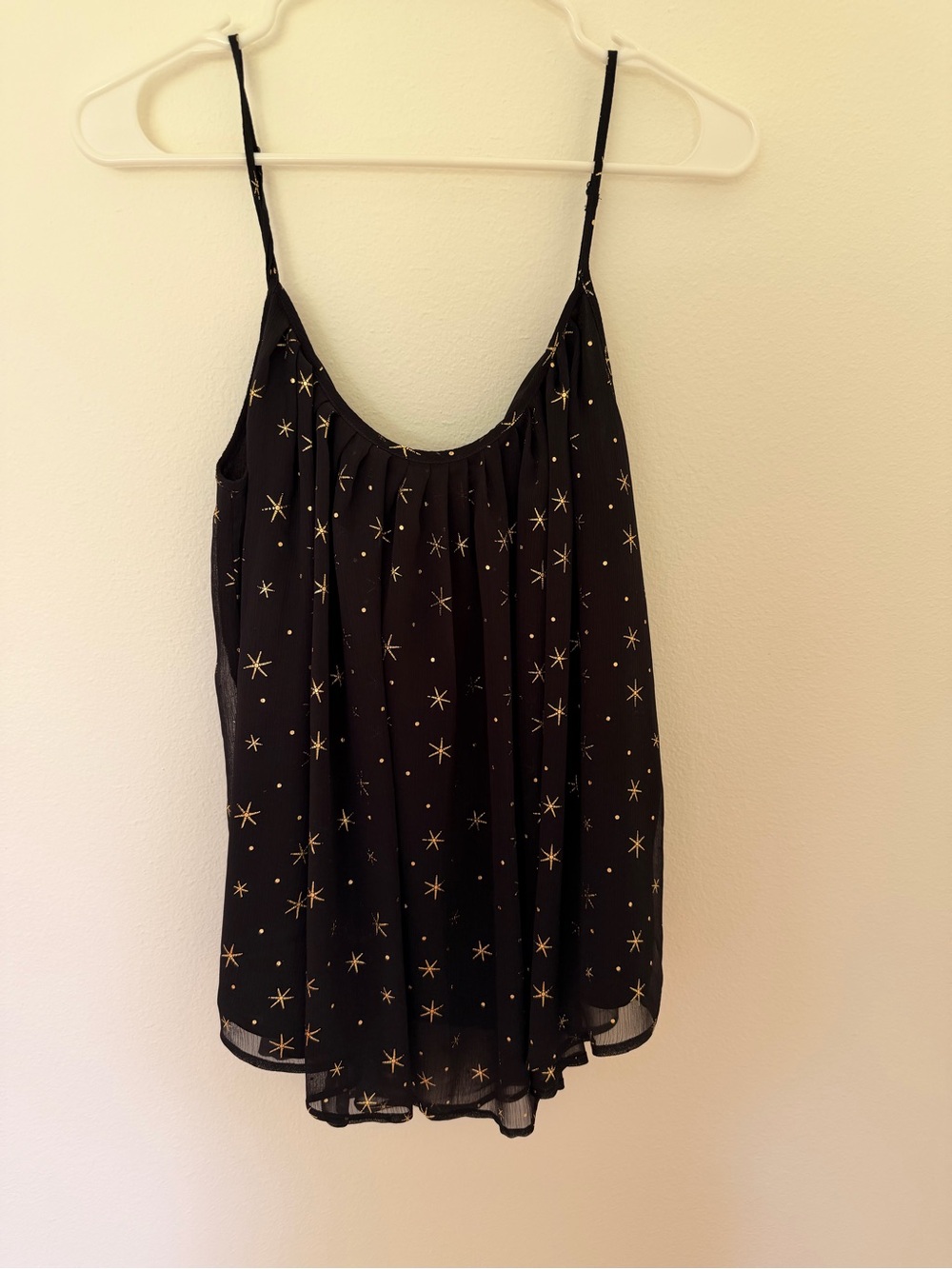 GAP Black Star-Print Spaghetti Strap Camisole
